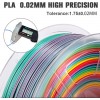 SUNLU 3D Filament PLA Rainbow Multi Color 3D Print Neat Winding